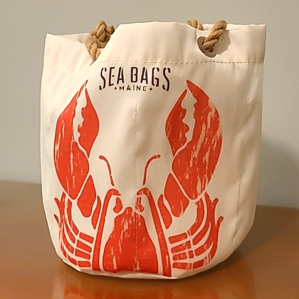 Lobster Pound Beverage Bucket Bag by Sea Bags NWOT